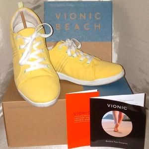 Vionic Beach Stinson Sun canvas sz 10 orthotic comfort sneakers